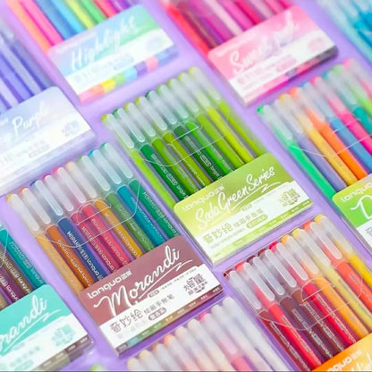 Lot 240 Stylos Gel / 27 boites individuelles / 234 Couleurs Uniques – Stylo Gel Adulte/Enfant pour Dessin, Coloriage mystere, Griffonnage Artisanat Scrapbooking(0.6MM)