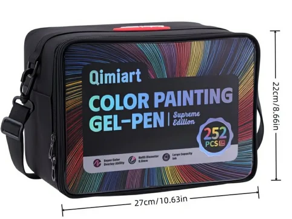 La boite  Languo de 252 feutres Gel numérotés, 234Couleurs, Stylo Gel Adulte pour Dessin, Coloriage mystere, Griffonnage Artisanat Scrapbooking(0.6MM)