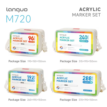 Languo feutre acrylique boites 96/240/288 Feutres