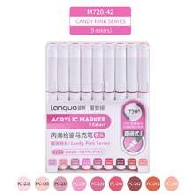 LANGUO: Ensemble de 9 marqueurs acryliques liquides