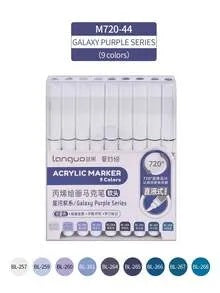 LANGUO: Ensemble de 9 marqueurs acryliques liquides