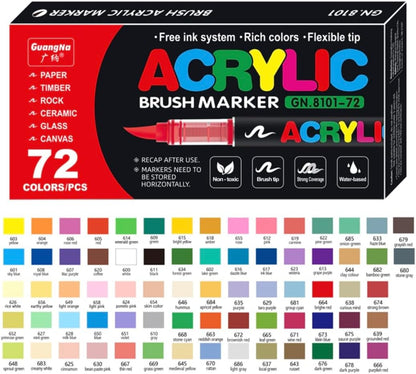 Guangna Feutres acryliques 360/288/240/200/168/120/72/48/24/12