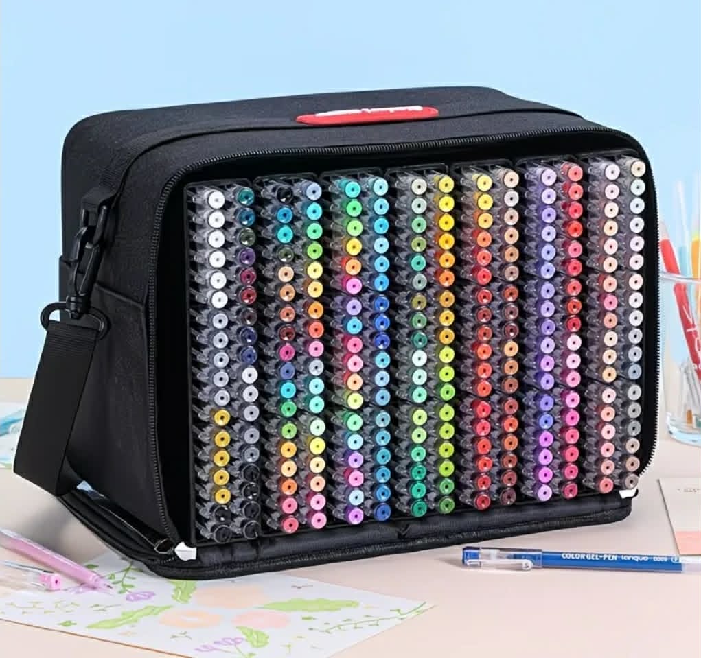 La boite  Languo de 252 feutres Gel numérotés, 234Couleurs, Stylo Gel Adulte pour Dessin, Coloriage mystere, Griffonnage Artisanat Scrapbooking(0.6MM)